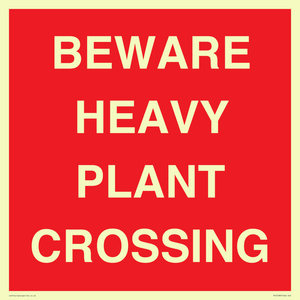 PR12789: BEWARE HEAVY PLANT CROSSING