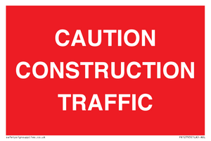 PR12793: CAUTION CONSTRUCTION TRAFFIC
