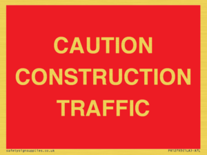 PR12793: CAUTION CONSTRUCTION TRAFFIC