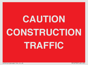 PR12793: CAUTION CONSTRUCTION TRAFFIC