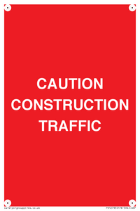 PR12793: CAUTION CONSTRUCTION TRAFFIC