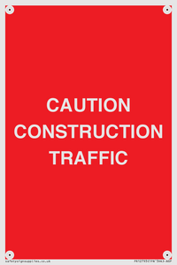 PR12793: CAUTION CONSTRUCTION TRAFFIC