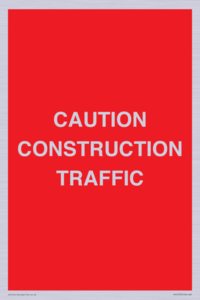 PR12793: CAUTION CONSTRUCTION TRAFFIC