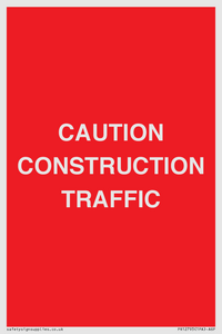 PR12793: CAUTION CONSTRUCTION TRAFFIC