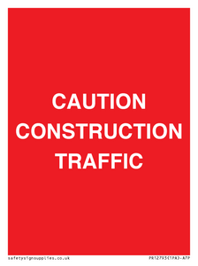 PR12793: CAUTION CONSTRUCTION TRAFFIC