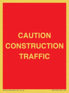 PR12793: CAUTION CONSTRUCTION TRAFFIC