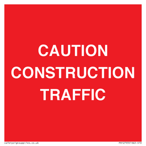 PR12793: CAUTION CONSTRUCTION TRAFFIC