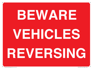 PR12797: BEWARE VEHICLES REVERSING