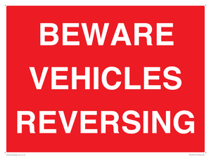 PR12797: BEWARE VEHICLES REVERSING