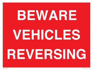 PR12797: BEWARE VEHICLES REVERSING