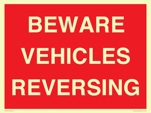 PR12797: BEWARE VEHICLES REVERSING