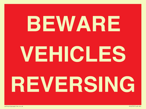 PR12797: BEWARE VEHICLES REVERSING