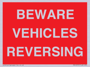 PR12797: BEWARE VEHICLES REVERSING