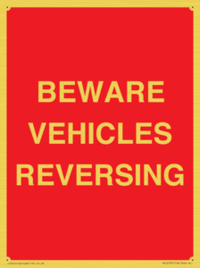 PR12797: BEWARE VEHICLES REVERSING