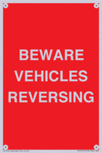 PR12797: BEWARE VEHICLES REVERSING