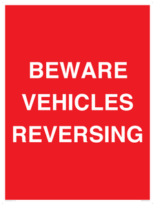 PR12797: BEWARE VEHICLES REVERSING
