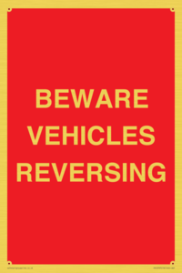 PR12797: BEWARE VEHICLES REVERSING