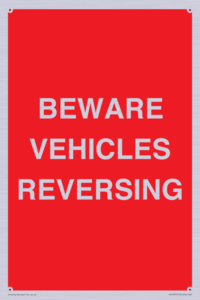 PR12797: BEWARE VEHICLES REVERSING