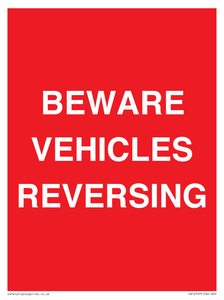PR12797: BEWARE VEHICLES REVERSING