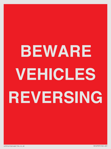 PR12797: BEWARE VEHICLES REVERSING