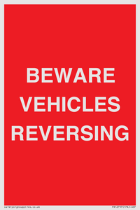 PR12797: BEWARE VEHICLES REVERSING