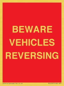 PR12797: BEWARE VEHICLES REVERSING