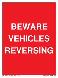 PR12797: BEWARE VEHICLES REVERSING