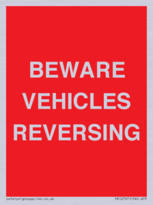 PR12797: BEWARE VEHICLES REVERSING