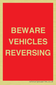PR12797: BEWARE VEHICLES REVERSING