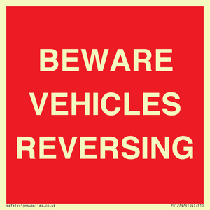 PR12797: BEWARE VEHICLES REVERSING