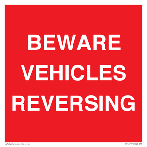 PR12797: BEWARE VEHICLES REVERSING