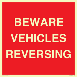 PR12797: BEWARE VEHICLES REVERSING