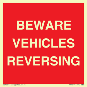 PR12797: BEWARE VEHICLES REVERSING