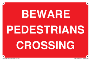 PR12799: BEWARE PEDESTRIANS CROSSING