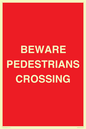 PR12799: BEWARE PEDESTRIANS CROSSING