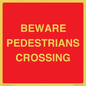 PR12799: BEWARE PEDESTRIANS CROSSING