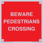 PR12799: BEWARE PEDESTRIANS CROSSING