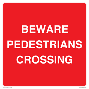 PR12799: BEWARE PEDESTRIANS CROSSING