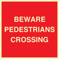 PR12799: BEWARE PEDESTRIANS CROSSING