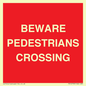 PR12799: BEWARE PEDESTRIANS CROSSING