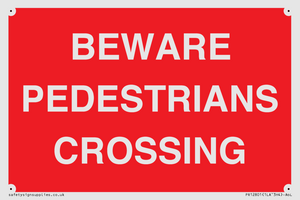 PR12801: BEWARE PEDESTRIANS CROSSING