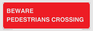 PR12801: BEWARE PEDESTRIANS CROSSING