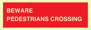 PR12801: BEWARE PEDESTRIANS CROSSING