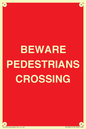 PR12801: BEWARE PEDESTRIANS CROSSING