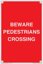 PR12801: BEWARE PEDESTRIANS CROSSING