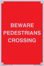 PR12801: BEWARE PEDESTRIANS CROSSING