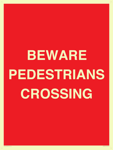 PR12801: BEWARE PEDESTRIANS CROSSING