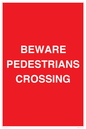 PR12801: BEWARE PEDESTRIANS CROSSING