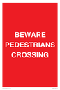 PR12801: BEWARE PEDESTRIANS CROSSING