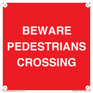 PR12801: BEWARE PEDESTRIANS CROSSING